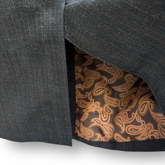 1960s Maxwell’s Double Breasted Mod Gray Wool Jacket 38S Hong Kong Hand Tailored - Picture 9 of 16